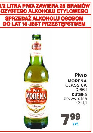Piwo Birra morena classica promocja