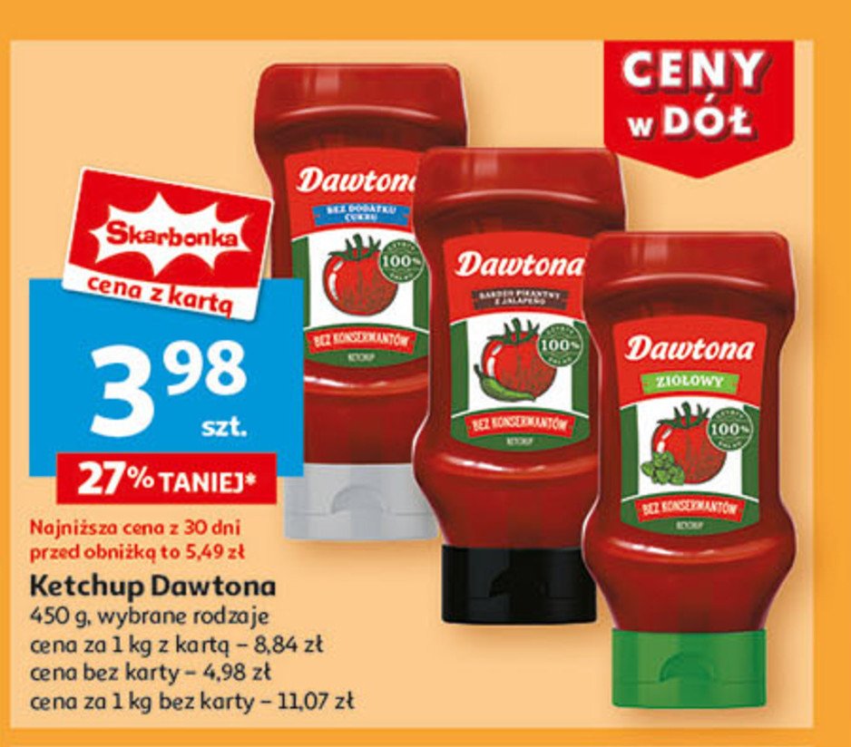 Ketchup bardzo pikantny z jalapeno Dawtona promocja w Auchan