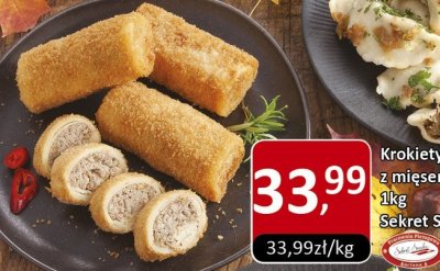 Krokiety z mięsem 1kg Sekret Smaku promocja w Market Point