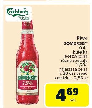 Piwo Somersby cherry & apple promocja