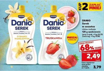 Serek w saszetce różne rodzaje promocja w Kaufland