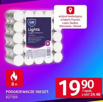 Podgrzewacze 100 szt promocja w Selgros