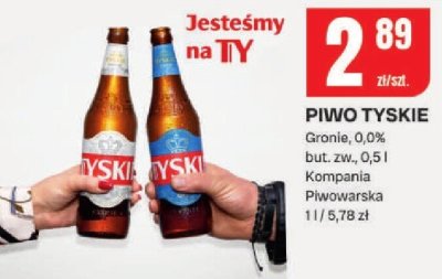 Piwo TYSKIE Gronie promocja w Chorten