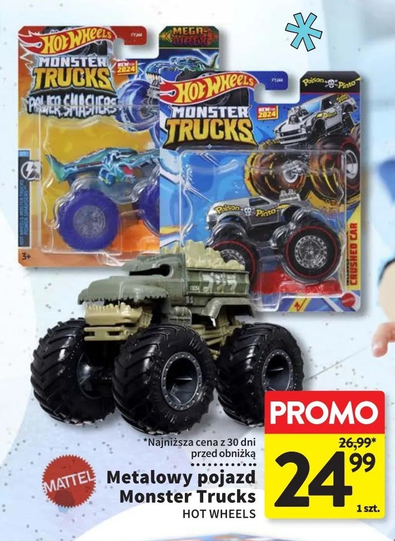 Pojazd monster truck Hot wheels promocja