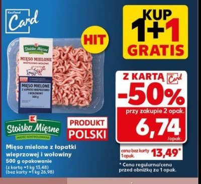 Mi臋so mielone wieprzowo-wo艂owe Stoisko mi臋sne promocja