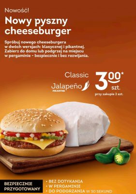 Cheeseburger jalapeno promocja