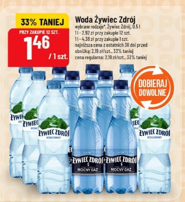 Woda Żywiec Zdrój, 0.5l promocja w POLOmarket