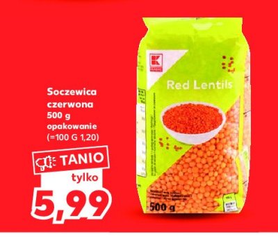Soczewica czerwona K-classic promocja