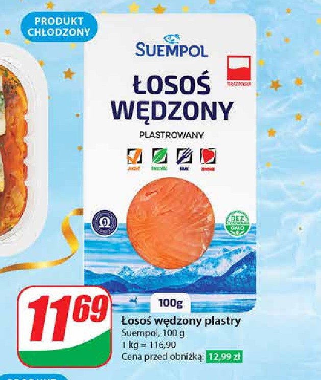 Łosoś wędzony-plastry Suempol promocja