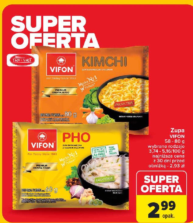 Zupa kimchi Vifon promocja