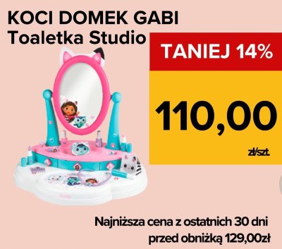 Toaletka Koci Domek Gabi Studio promocja w Supeco