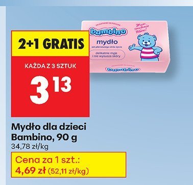 Mydło dla dzieci Bambino, 90 g promocja w Biedronka