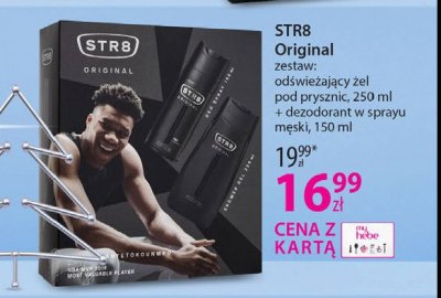 Zestaw dezodorant w sprayu + żel pod prysznic Str8 original promocja
