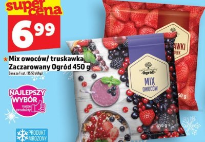 Mix owoców/truskawka Zaczarowany Ogród 450 g promocja w TOPAZ