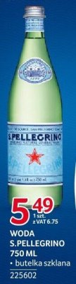 Woda S.Pellegrino 750ml butelka szklana promocja w Selgros