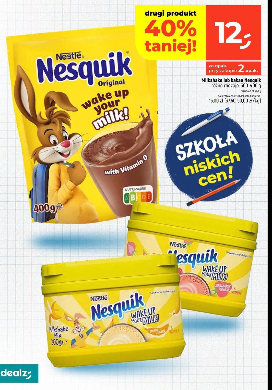 Kakao bananowe Nesquik promocja