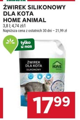 Żwirek silikonowy dla kota Home Animal promocja w Stokrotka