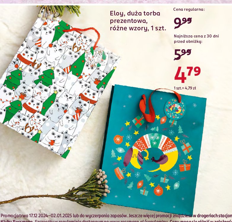 Torba prezentowa Eloy promocja w Rossmann