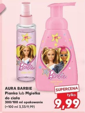 Mgiełka do ciała barbie AURA promocja w Kaufland