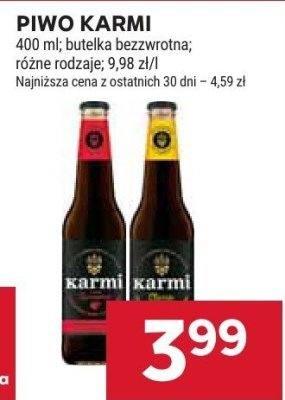 Piwo Karmi promocja w Stokrotka