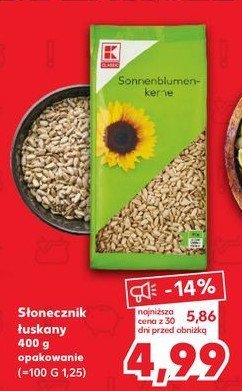 Słonecznik łuskany K-classic promocja