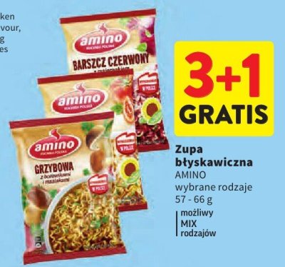 Zupa błyskawiczna AMINO wybrane rodzaje promocja w Intermarche
