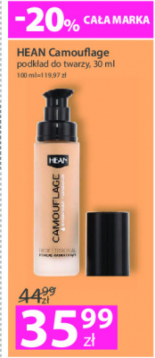 Podk艂ad do twarzy lentil beige 52 Hean camouflage Hean cosmetics promocja