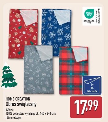 Obrus świąteczny  promocja w Aldi