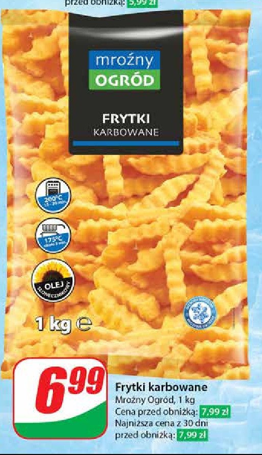 Frytki karbowane promocja