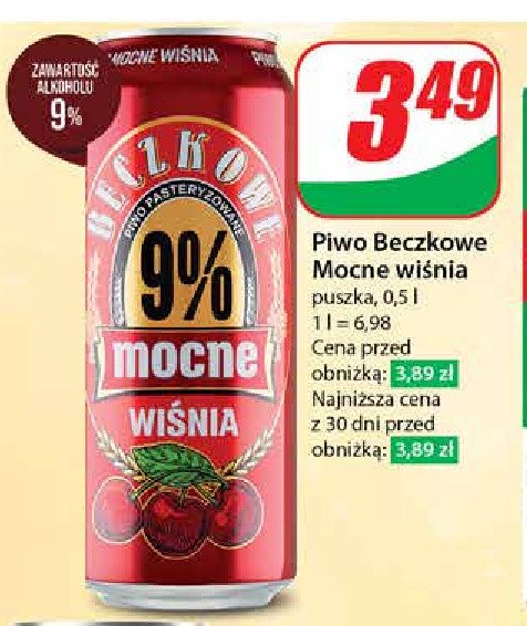 Piwo Beczkowe mocne 9% wiśniowe promocja