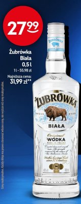 Wódka Żubrówka Biała promocja w Żabka