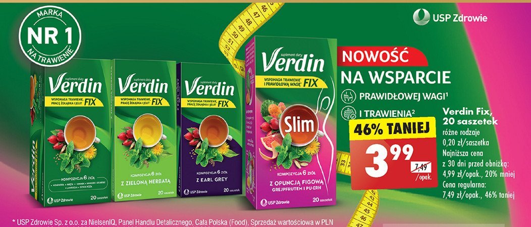 Herbata Verdin fix promocja