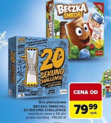 Gra planszowa BECZKA ŚMIECHU, 20 SEKUND CHALLENGE promocja w Carrefour