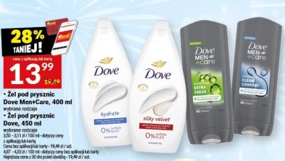 Żel pod prysznic Dove Men+Care 400 ml wybrane rodzaje promocja w Twój Market