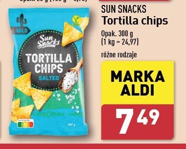 Chipsy tortilla solone SUN SNACKS promocja