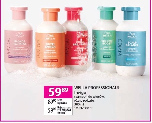 Odżywczy szampon rewitalizujący WELLA INVIGO NUTRI-ENRICH promocja