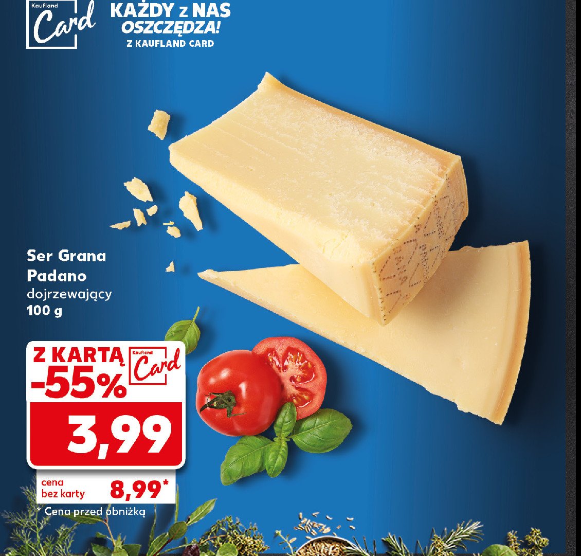 Ser grana padano promocja w Kaufland