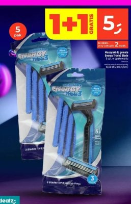 Maszynki do golenia Energy Triple3 Blade promocja w Dealz