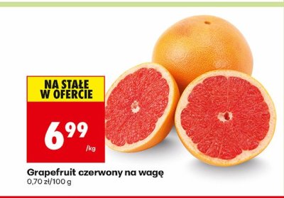 Grapefruit czerwony na wagę promocja w Biedronka