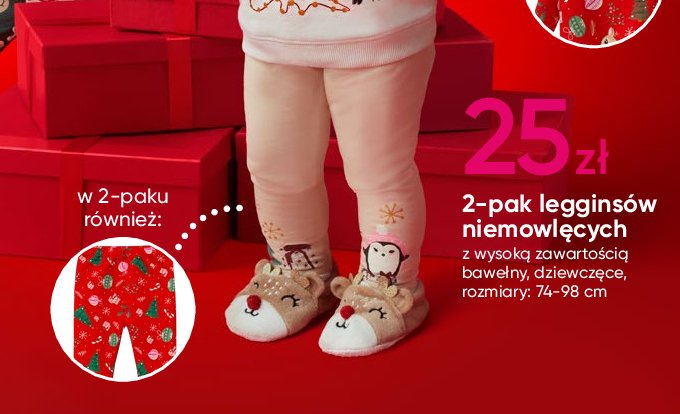 Legginsy niemowlęce rozm. 74-98 cm promocja w Pepco