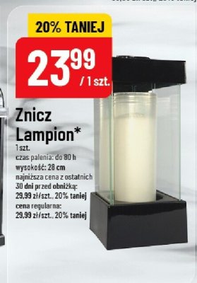 Znicz Lampion promocja w POLOmarket