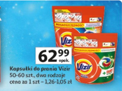 Kapsułki do prania Vizir promocja w Auchan