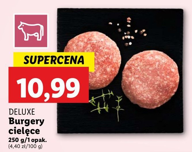 Burgery z cielęciny Deluxe promocja