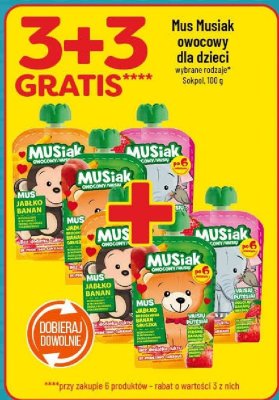 Mus Musiak owocowy dla dzieci promocja w POLOmarket