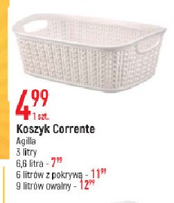 Koszyk pleciony corrente 3 l Agilla promocja