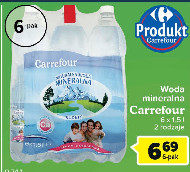 Woda lekko gazowana Carrefour promocja
