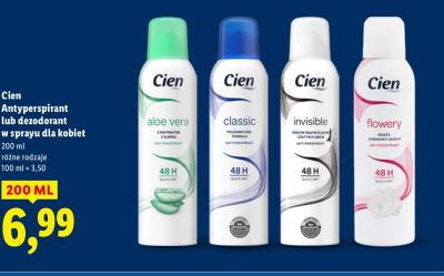 Antyperspirant w sprayu dla kobiet promocja w Lidl