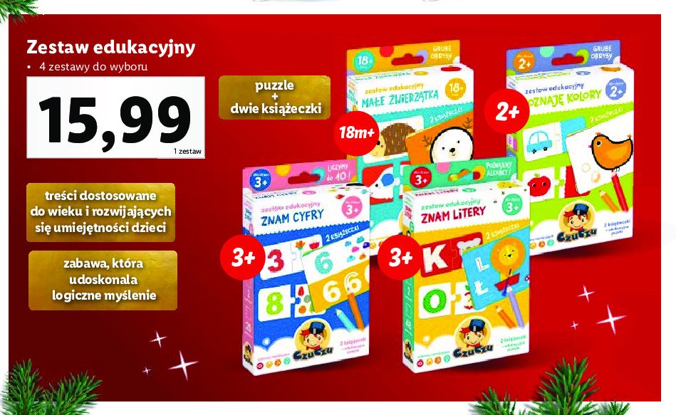 Zestaw edukacyjny znam litery 3+ CZUCZU promocja