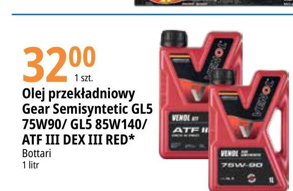 Olej przek艂adnikowy 85w-140 VENOL promocja