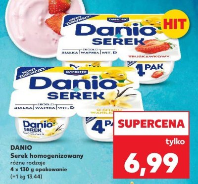 Serek homogenizowany Danio promocja w Kaufland
